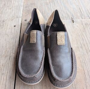 Ariat Men’s Cruiser Bomber Brown Slip On Shoes Size 9D